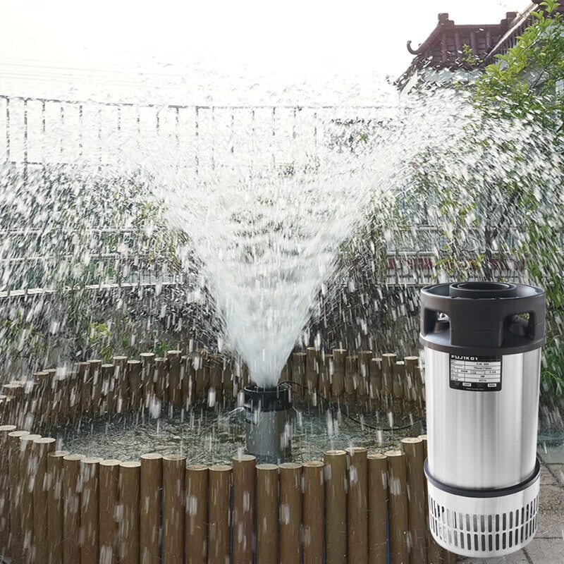 富士鱼池水泵大流量鱼池潜水泵锦鲤池循环泵过滤泵 fjk-100w 33吨水