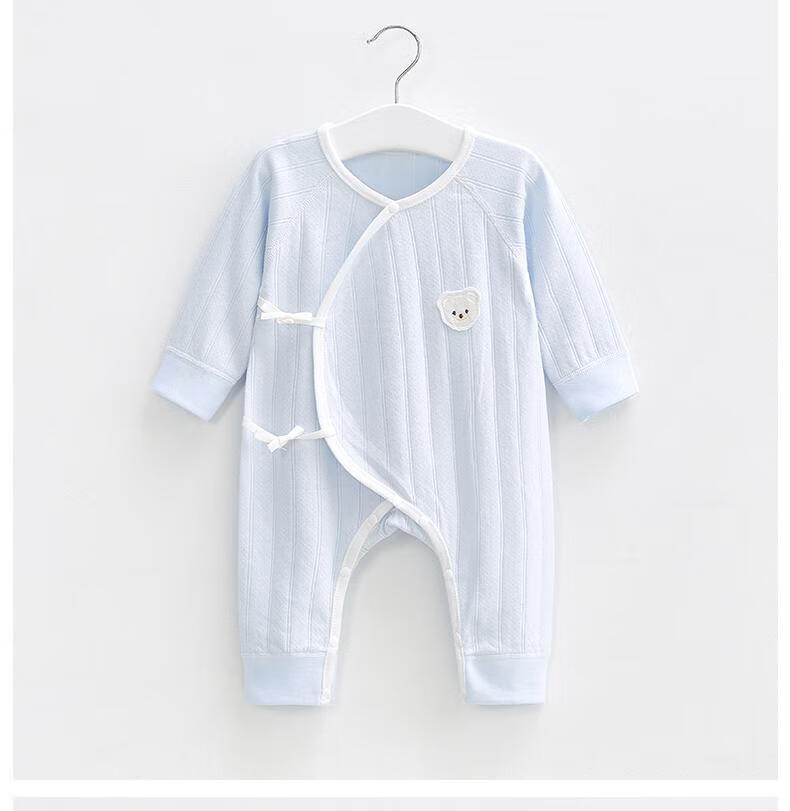 0到一岁男女宝宝爬行服新生儿连体衣新生夏棉质和尚薄款超萌初生哈衣