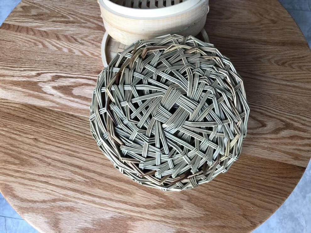 天然手工蒸笼草垫子不沾蒸笼垫不粘草垫圆形蒸包草垫竹子小笼包藤草编