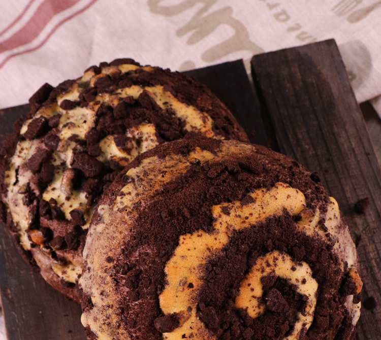 清晨里雷神软欧包巧克力麻薯脏脏面包粗粮早餐饱腹巧克力200g