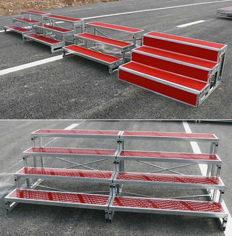 合唱台阶三层可拆装移动舞台梯子踏步学校大合唱站架拍照合影台2层
