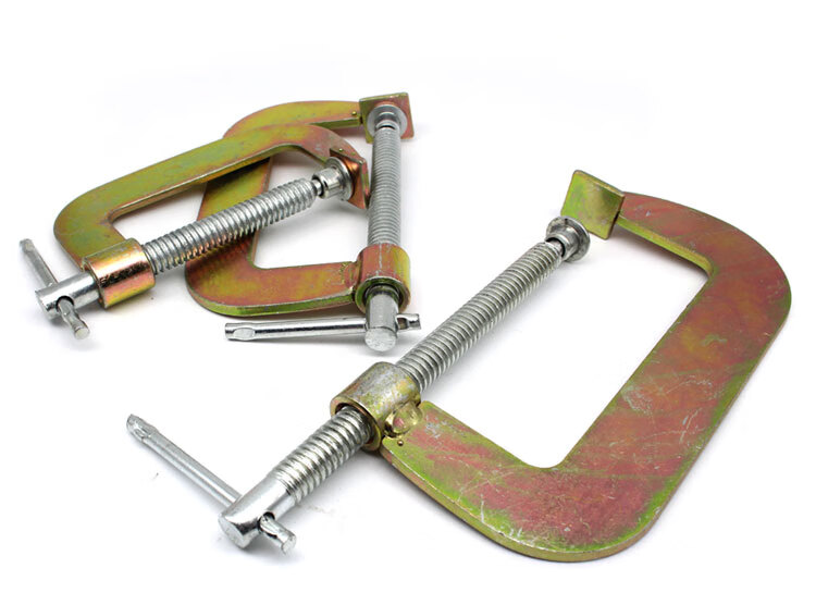 定制钢板夹木工夹子字夹f夹c型夹木工工具固定夹具磨具锻钢摇杆夹具2