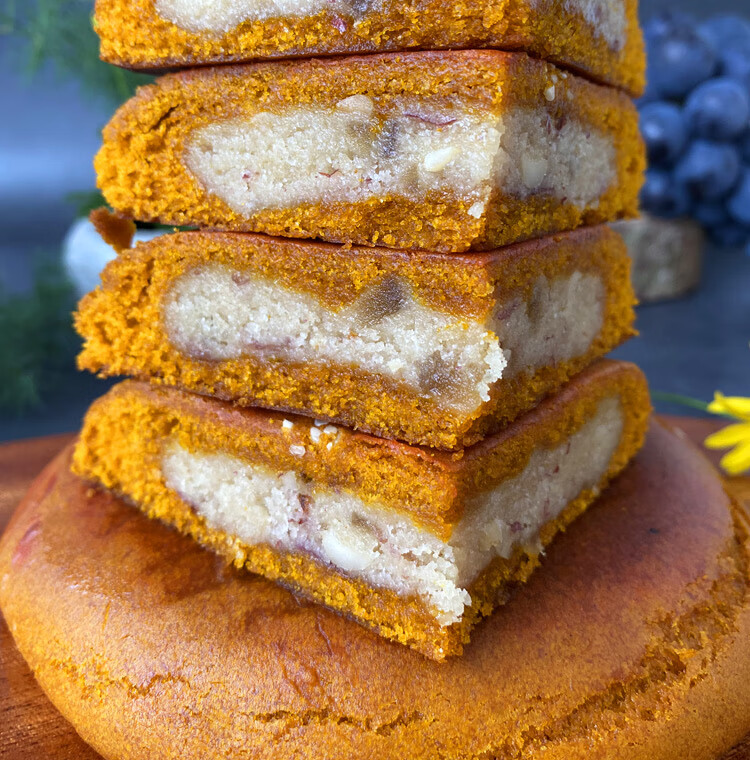 fghgf 云南陆良特产天光老式荞饼荞三香苦荞月饼中秋荞麦豆沙馅糕点