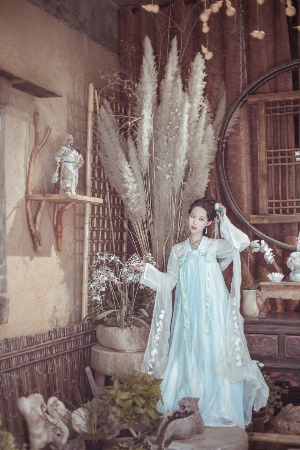 南糖三色九尾鲛汉服人泪汉服正版汉服女中国风超仙夏季仙气飘逸古风