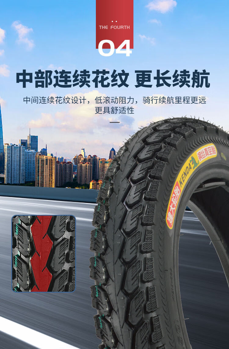 炫咔仕适用于建大轮胎14162527530真空胎25027510电动车1425建大加厚