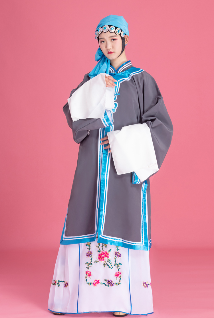 戏服装女京剧褶子戏剧秦香莲衣服花旦青衣戏服戏曲演出老旦对披子