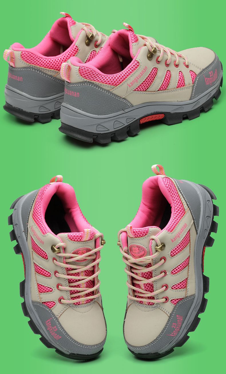 劳保鞋女工作鞋钢包头夏季透气工地鞋防砸防刺穿安全鞋老保鞋粉红色36