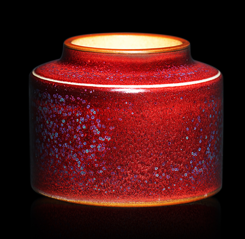 钧瓷茶杯 周家造 钧瓷茶杯个人专用主人杯纯手工茶盏单杯女茶具建盏