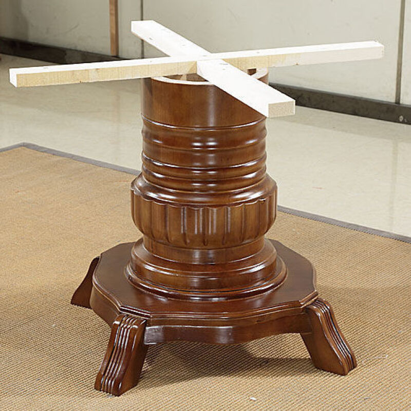 圆桌子桌脚桌腿台脚实木支架加厚家用酒店圆桌餐桌支架脚架 圆桌a脚