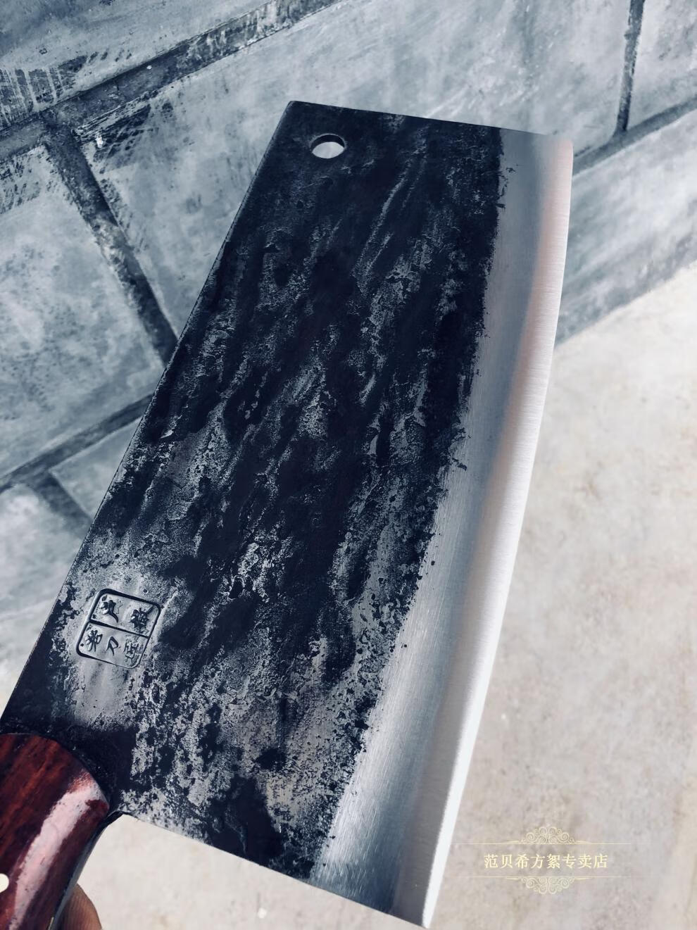 户撒菜刀 高速钢纯手工锻打厨用菜刀切两用可鸡鸭鹅 排骨行 鹅 排骨行