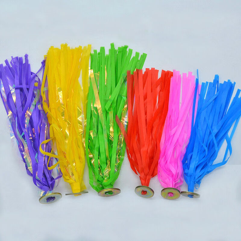 塑料彩色丝毽子彩色毽球儿童跳舞鸡毛花毽成人健身踢毽子新品 十个装