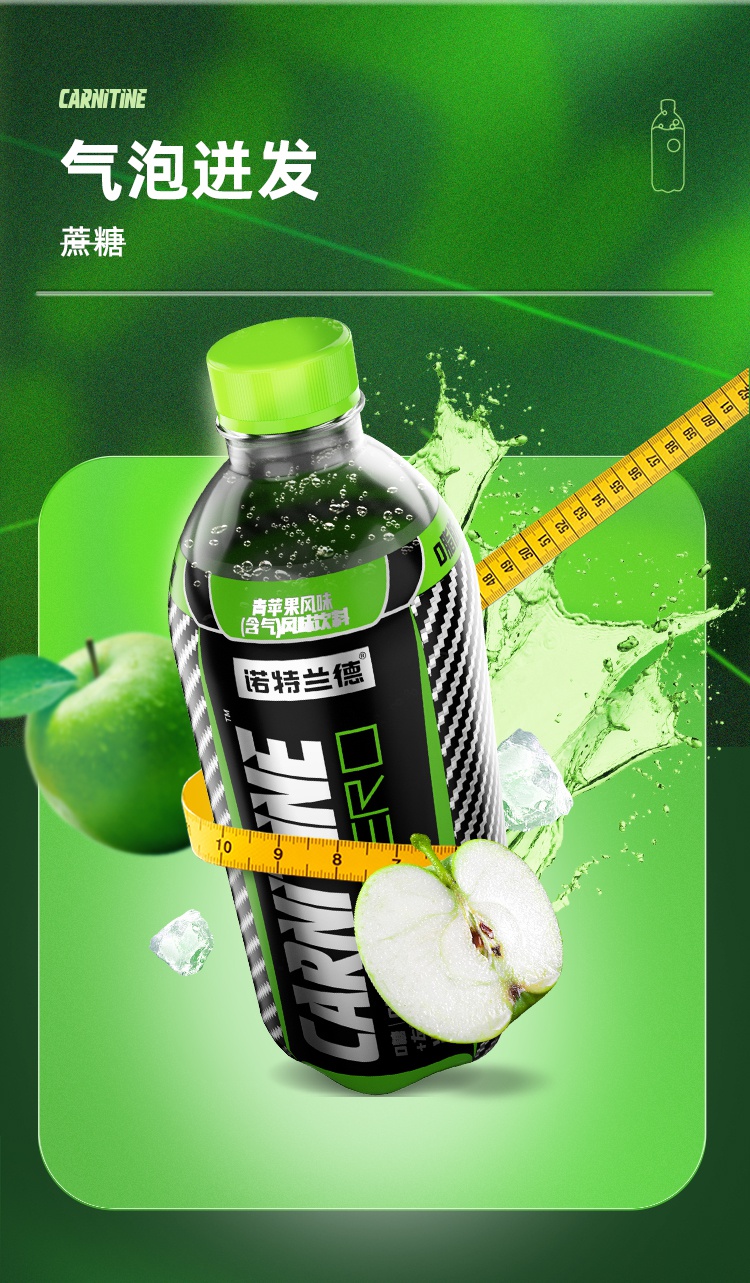 诺特兰德左旋饮料左旋饮料气泡水葡萄味款式随机发货1箱合计24瓶