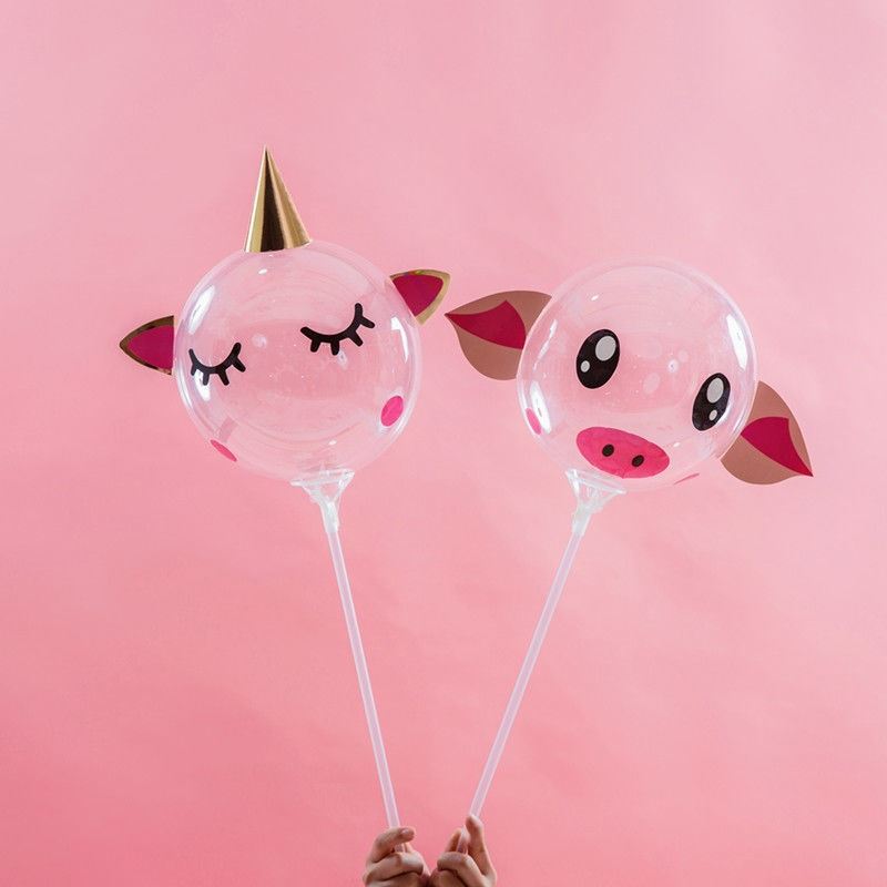 网红风筝气球 风筝气球地推活动小礼品双层网红波波球摆摊街卖地摊小