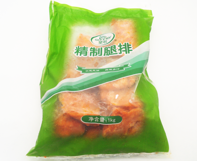 聖農精製腿排奧爾良雞腿排漢堡雞腿冷凍雞排雞腿肉1kg