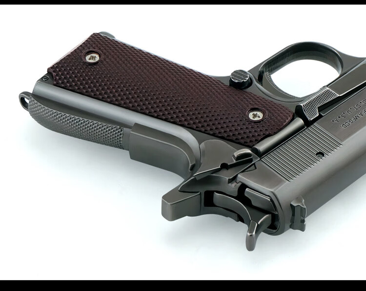 05型玩具仿真合金抛壳拆卸手抢不可发射的 黑色礼盒15弹 消音 炝套