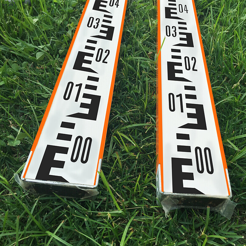 店河北珠峰2米3m黑红木质水准标尺红黑面测量尺三四等水准专用尺板