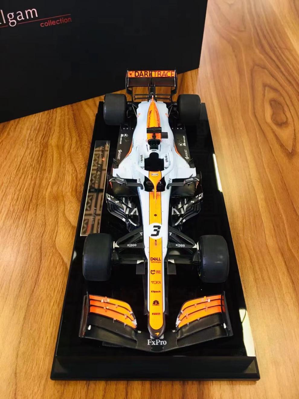 【官方旗艦】amalgam2021摩納哥站邁凱倫f1 mcl35m gulf f1仿真汽車