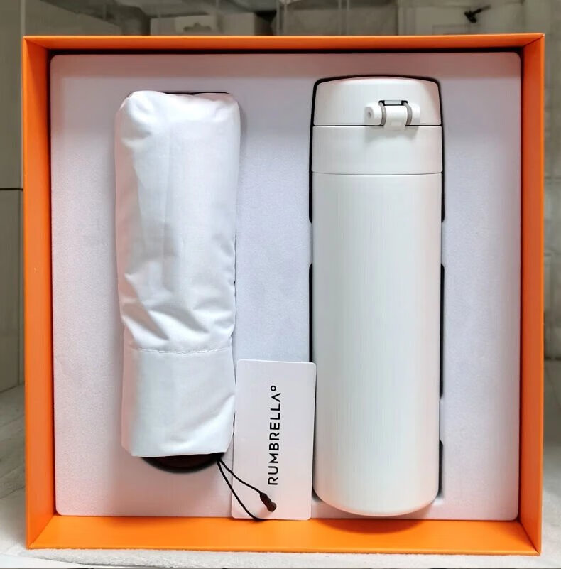 小米尊享礼盒趣家sohome弹盖保温杯400ml 五折伞太阳伞雨伞遮阳