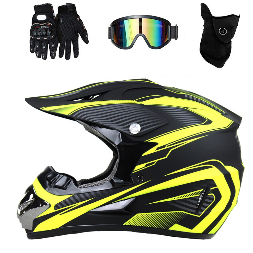 青少年电动车速降头盔卡丁场地越野摩托车骑行赛车拉力成人儿童山地玖