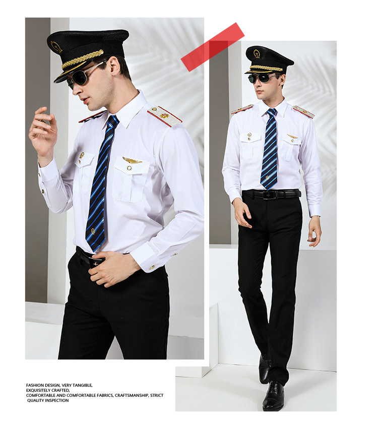 铁路制服短袖铁路衬衫男铁路工作服制服乘务员动车白色制服衬衫短服崇