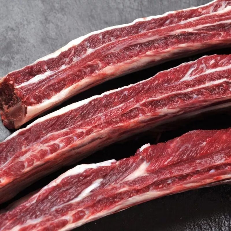清真牛排骨牛肋骨牛骨汤生鲜牛肉冷冻牛骨带肉牛骨头 牛肋骨3斤(多肉