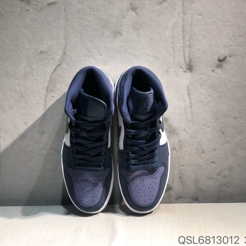 air mid aj1 桑德紫 磨砂皮男女鞋高帮篮球鞋554725-445 黑紫脚趾 41