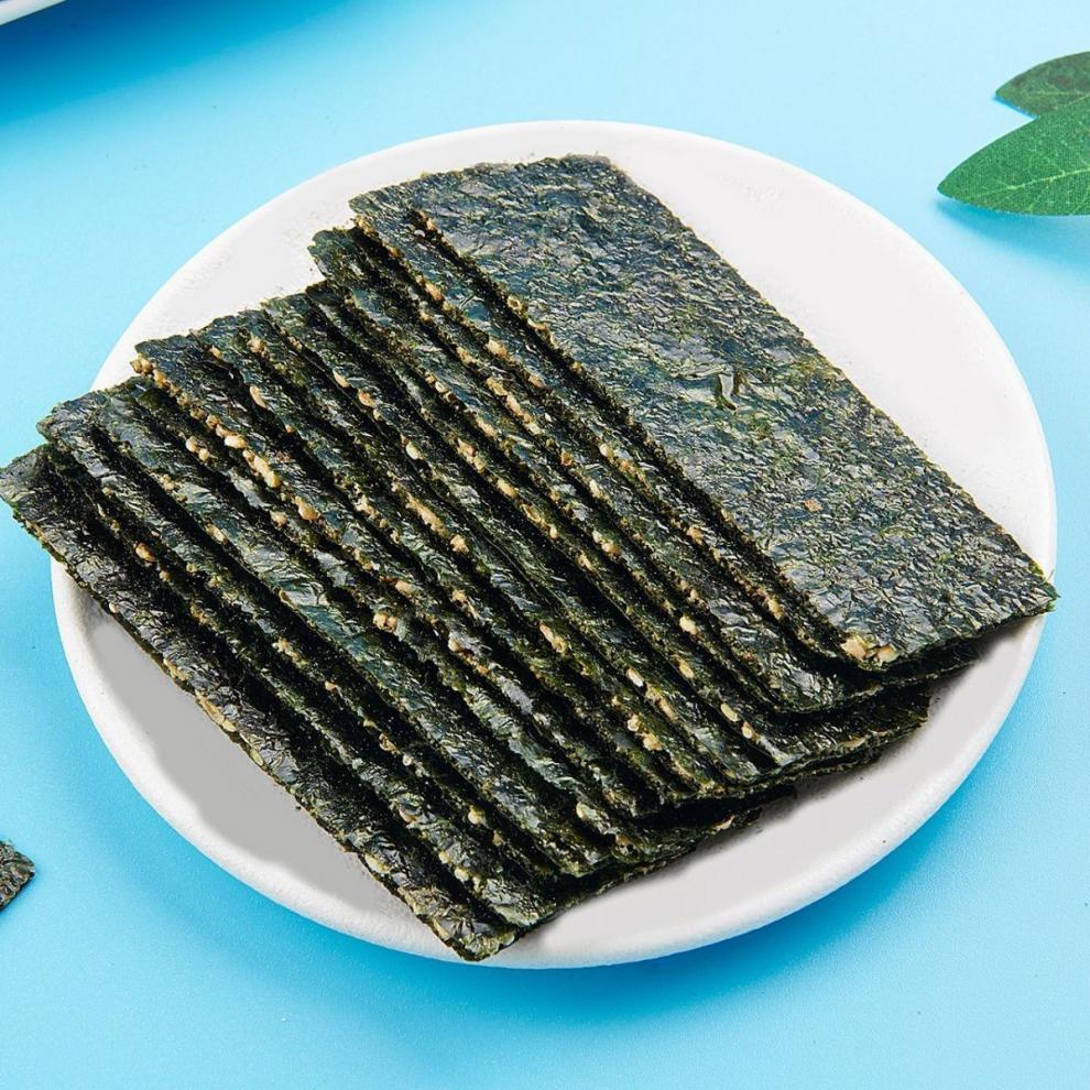 老海公夹心海苔脆芝麻酥海苔夹心脆海苔片老公海零食 芝麻夹心海苔脆