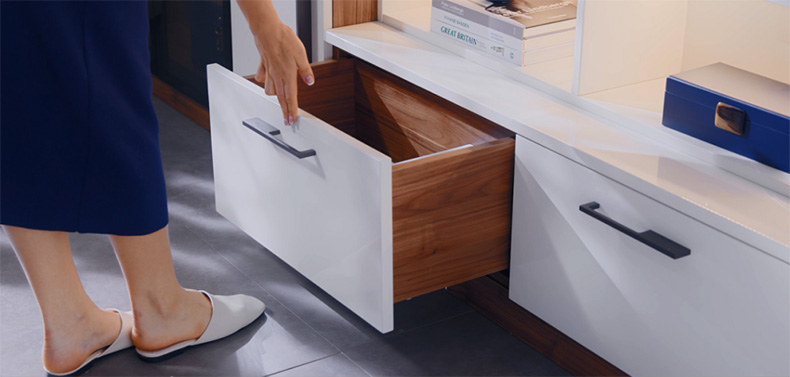 东泰抽屉轨道dtc三节全拉出轨道隐藏式阻尼托底滑轨缓冲抽屉滑道导轨