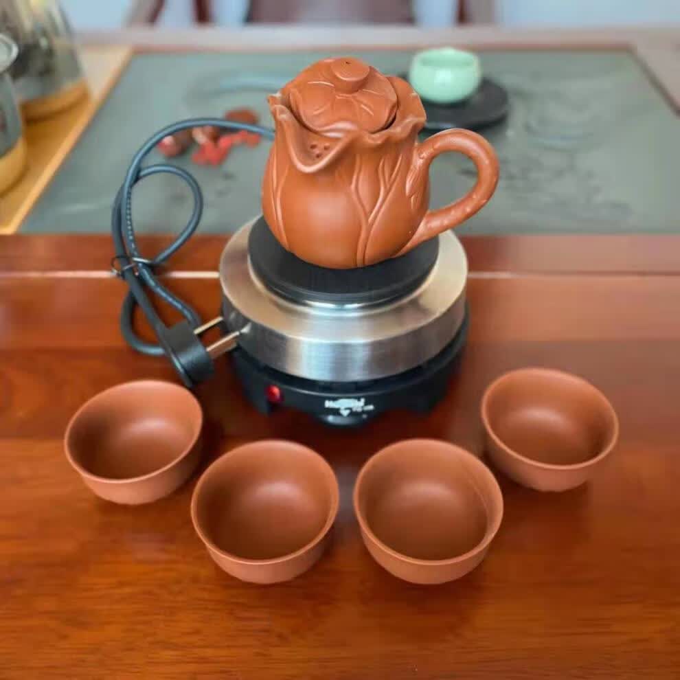 西北罐罐茶煮茶器甘肃熬茶罐电炉子公道杯家用套装陇南茶壶茶罐 约180