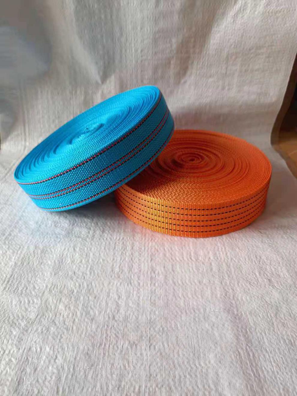 货车捆绑带刹车绳子涤纶扁带汽车拉车绳封车带加厚耐磨 涤纶橘色5公分