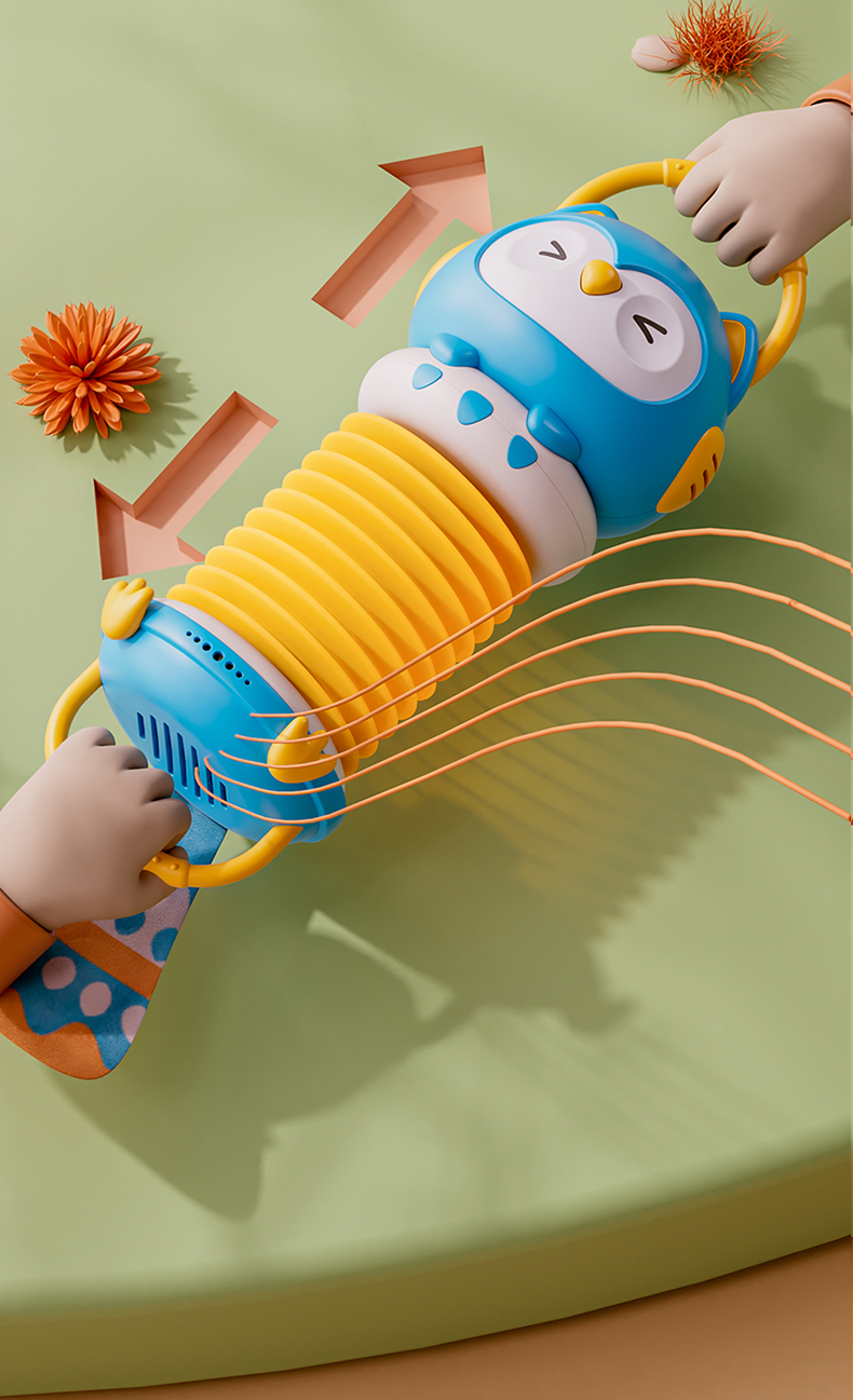 儿童玩具0-1岁女孩猫头鹰手风琴儿童玩具婴儿6个月以上早教0一1岁宝宝