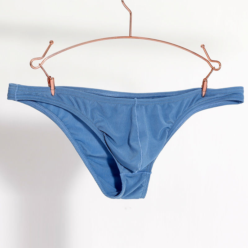 男士内裤1/3条男士小三角内裤纯色低腰紧身u凸性感型男青年小三角低腰