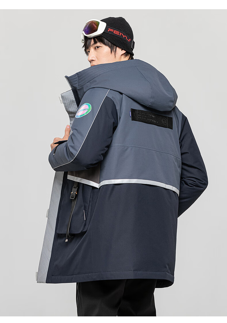 佟丽娅同款鸭鸭羽绒服国潮高端系列工装极寒服2020冬季新款鹅绒外套