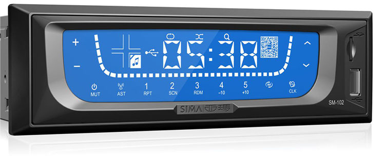 西玛车载mp3播放器挖机大货车面包车铲车插tf卡u盘12v24v收音机西玛