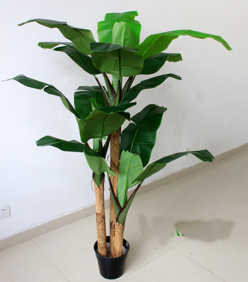 园艺仿真树绿植仿真芭蕉树假树室内装饰香蕉树 盆栽客厅大型热带植物