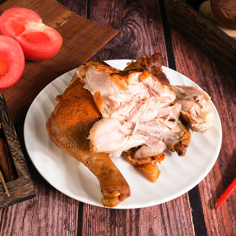 东北烧鸡熏酱食品五香大鸡腿即食熟食正宗传统卤味鸡腿零食下酒菜