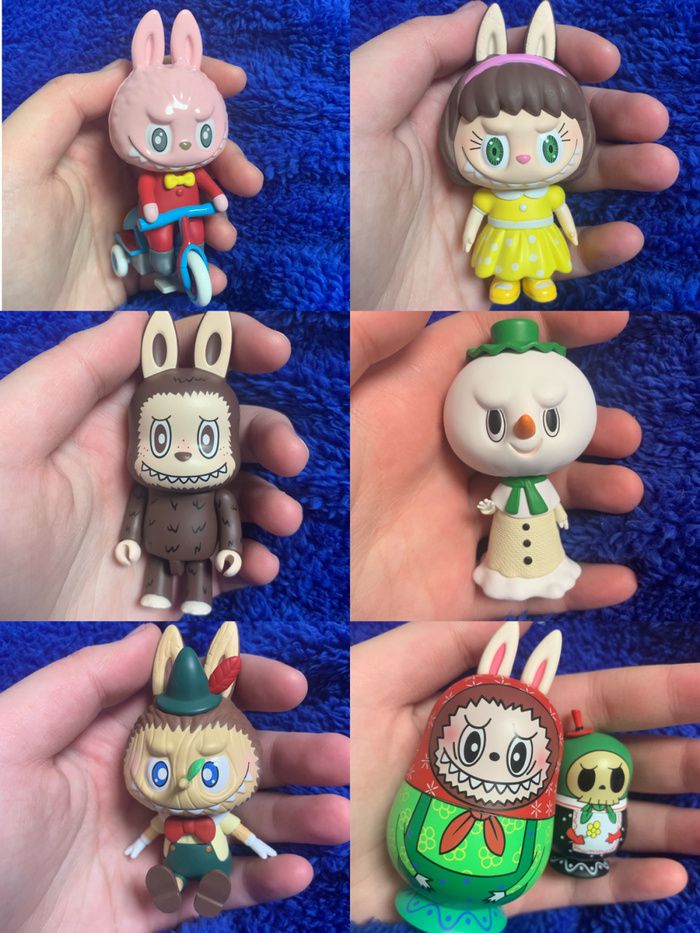 labubu精灵玩具系列盲盒确认款拉布布摆件礼物三轮车开盒未拆袋