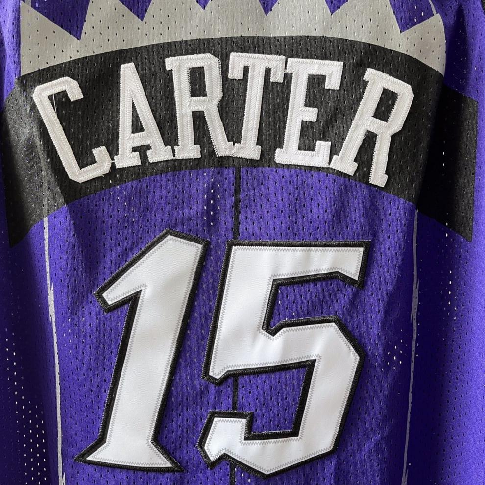 臻畅芬 猛龙队复古球衣猛龙队1号麦迪刺绣球衣15号卡特嘻哈男女通用