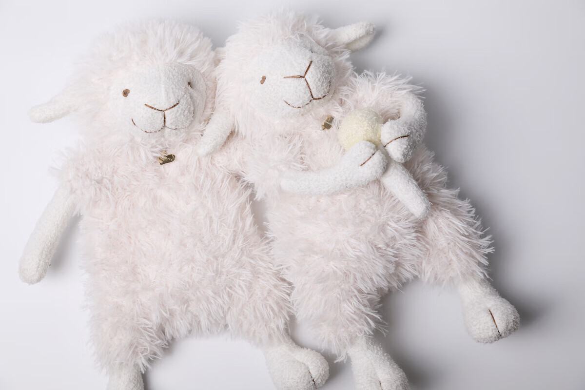 日本工艺ss精选品牌轻奢小众款日本软绵绵可爱小羊公仔暖水袋(含水袋)