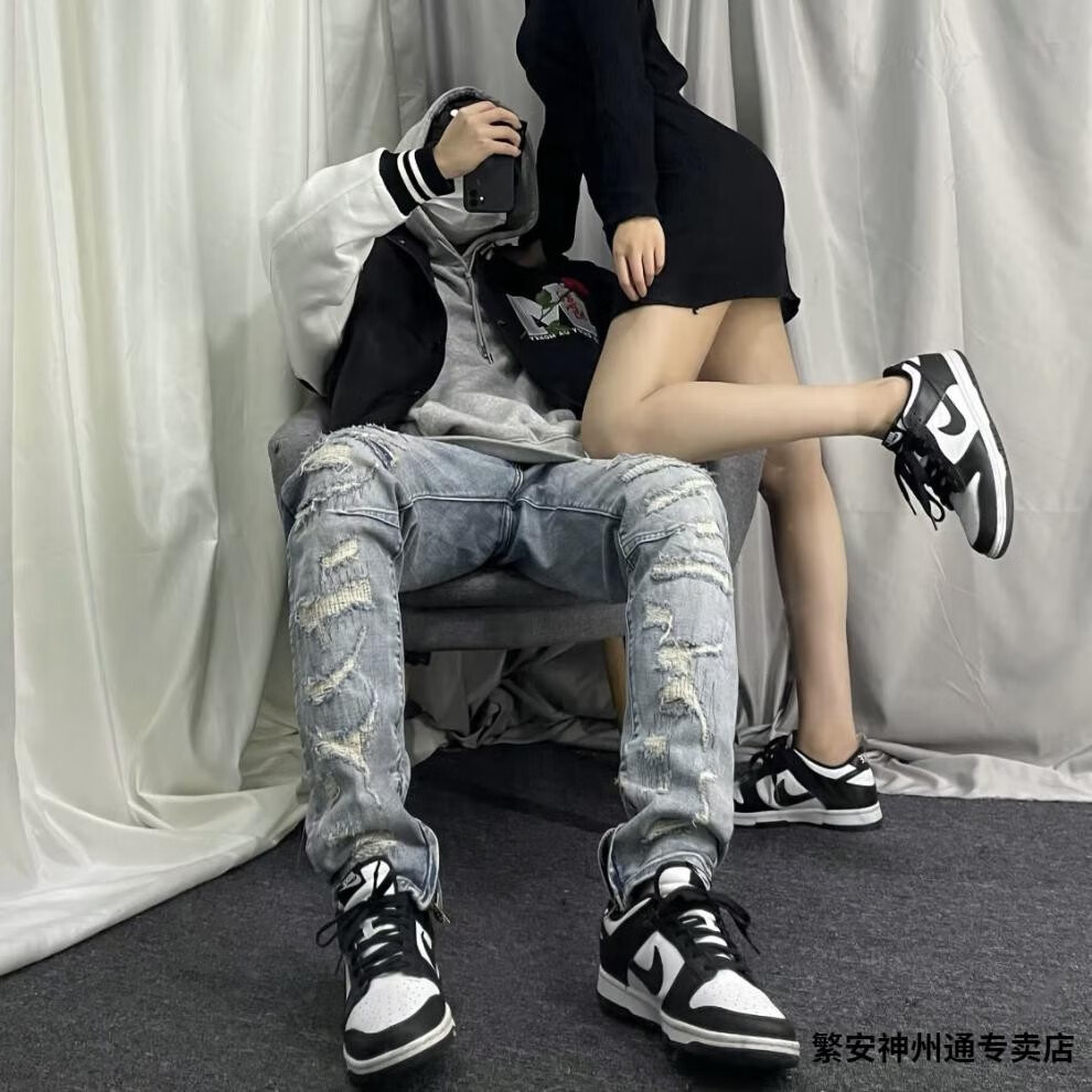 kwtbsp飞马aj联名dunk低帮黑白熊猫刘耀文同款街头潮流情侣复古板鞋