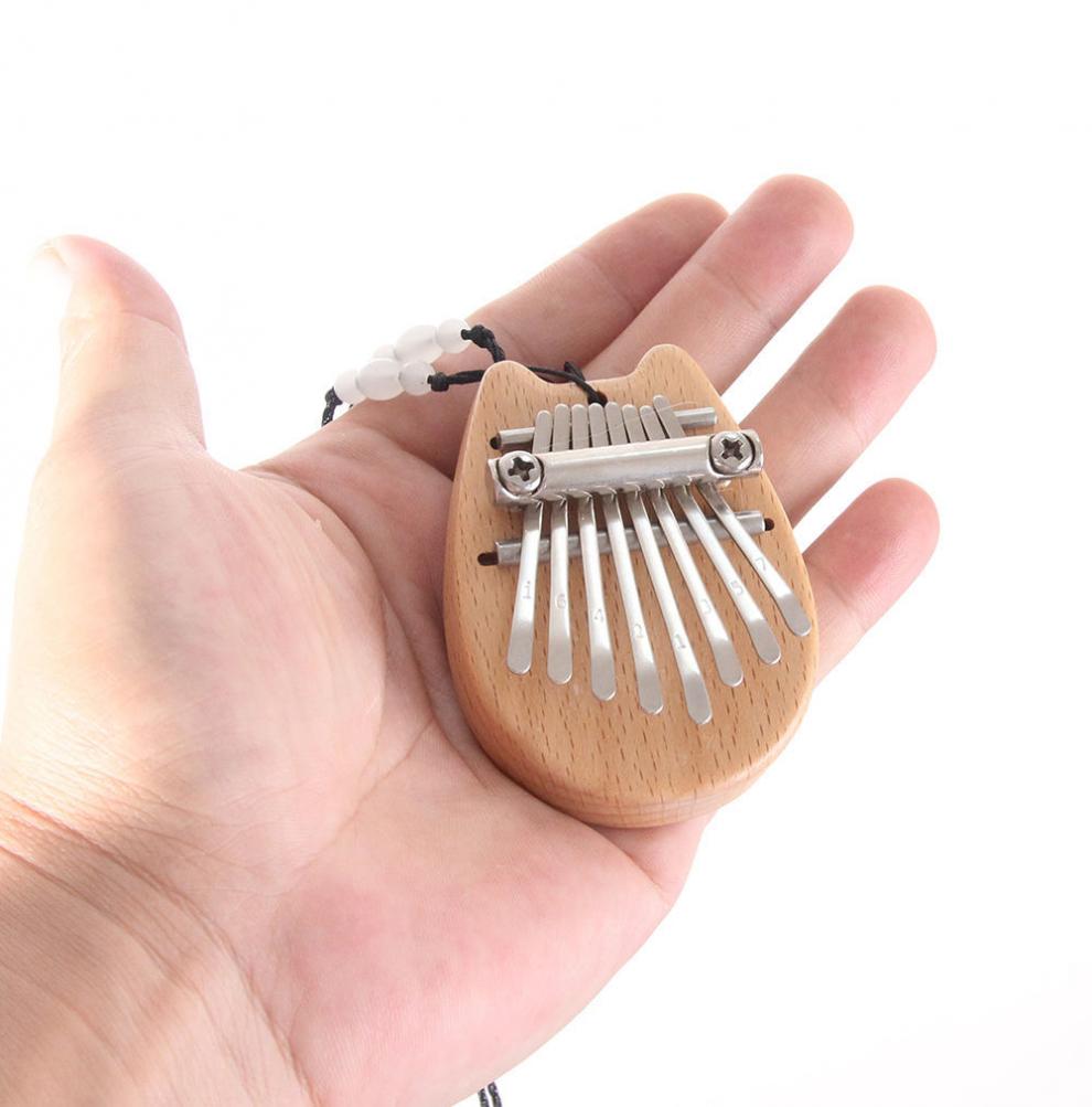 小8音迷你kalimba 便携式mini拇指琴手指琴卡林巴琴 17音木制小熊