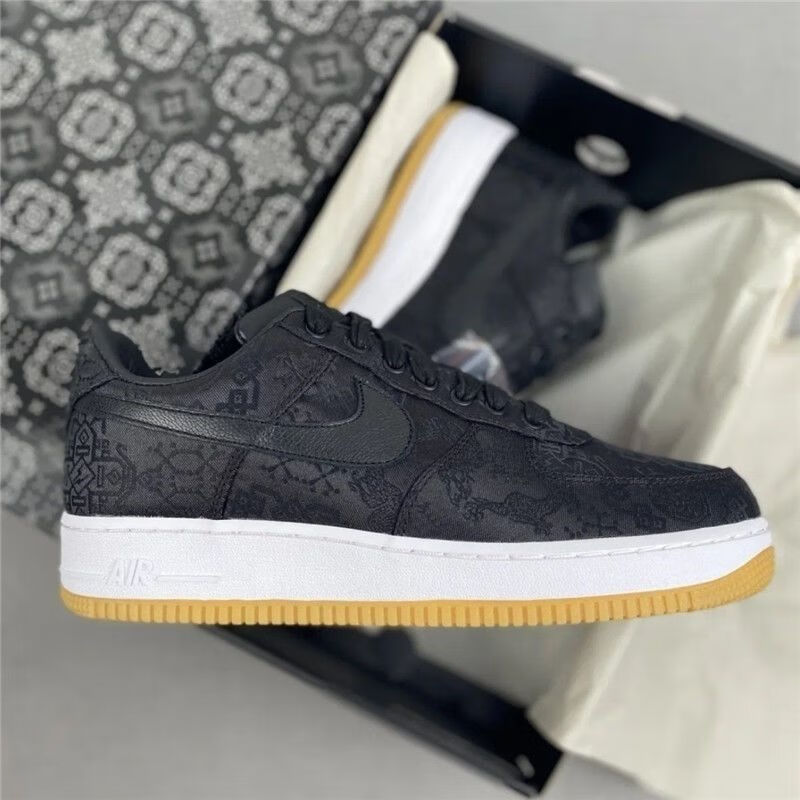 【特价捡漏】莆系ajaf1空军一号clot联名丝绸低帮板鞋男女鞋陈冠希