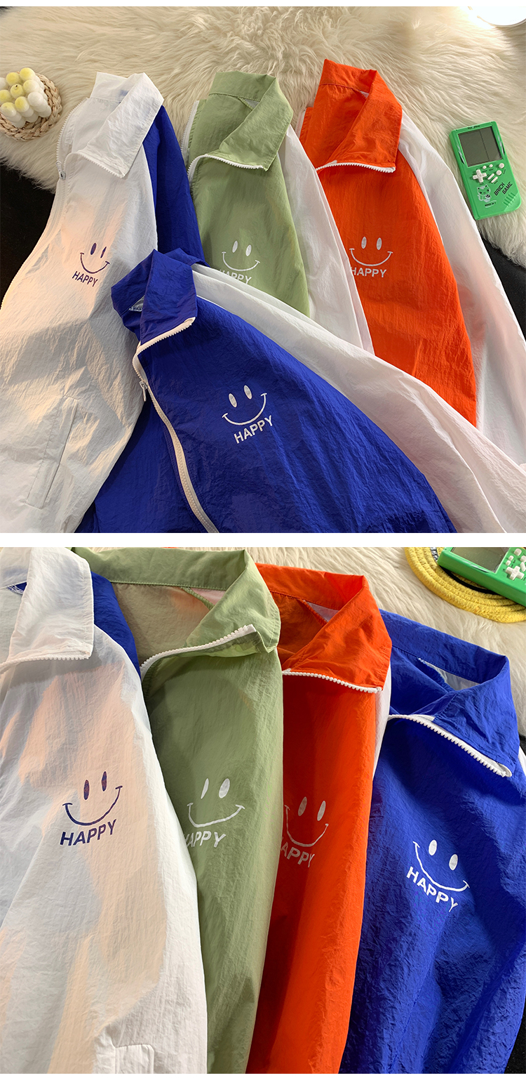 clawmoney防晒衣男夏季薄款潮宽松港风夹克外套潮牌透气大码痞帅防晒