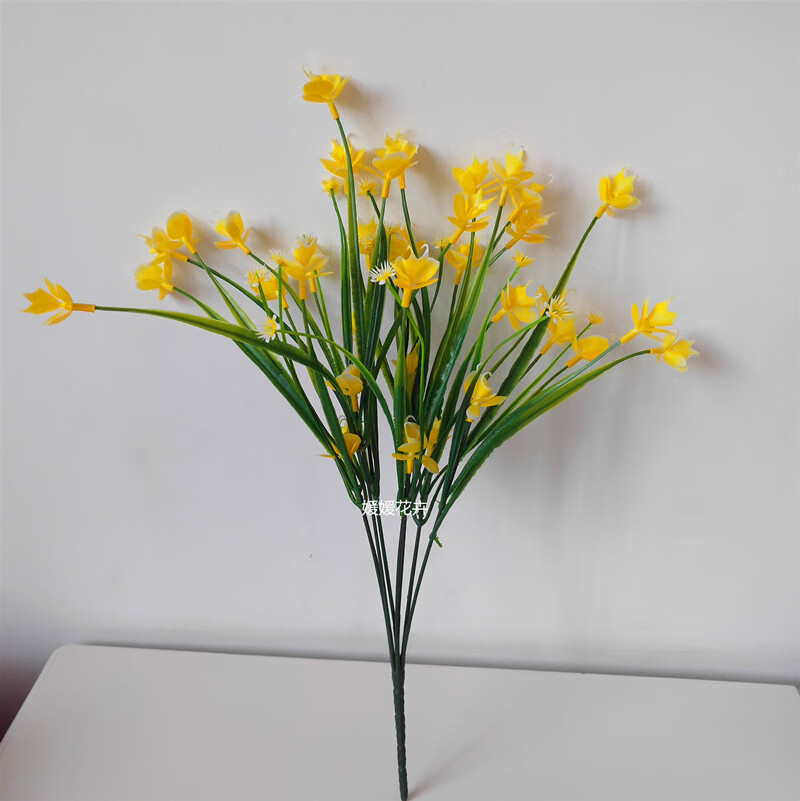 仿真蝴蝶兰花满天星假花塑料花绢花插花舞蹈拍摄客厅装饰花艺玫红色