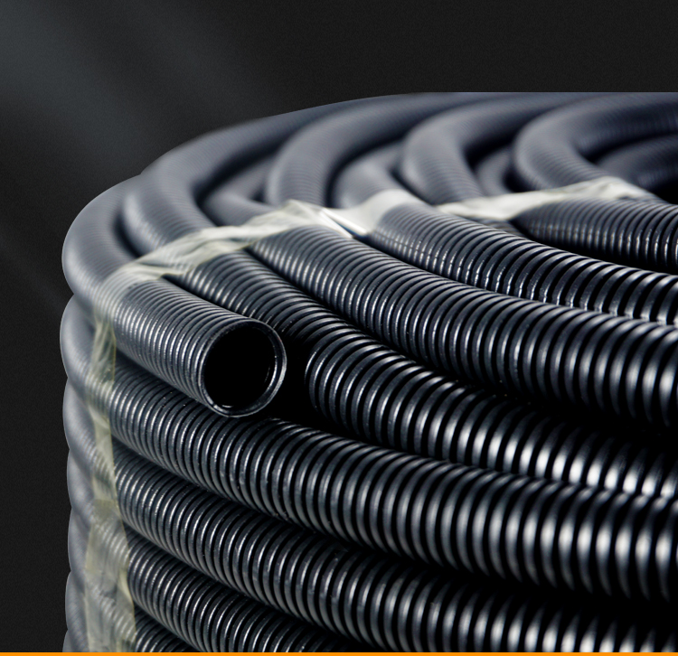 塑料波纹管软管pp阻燃pvc内径pe波纹管pa螺纹管开口汽车穿线护线 pe