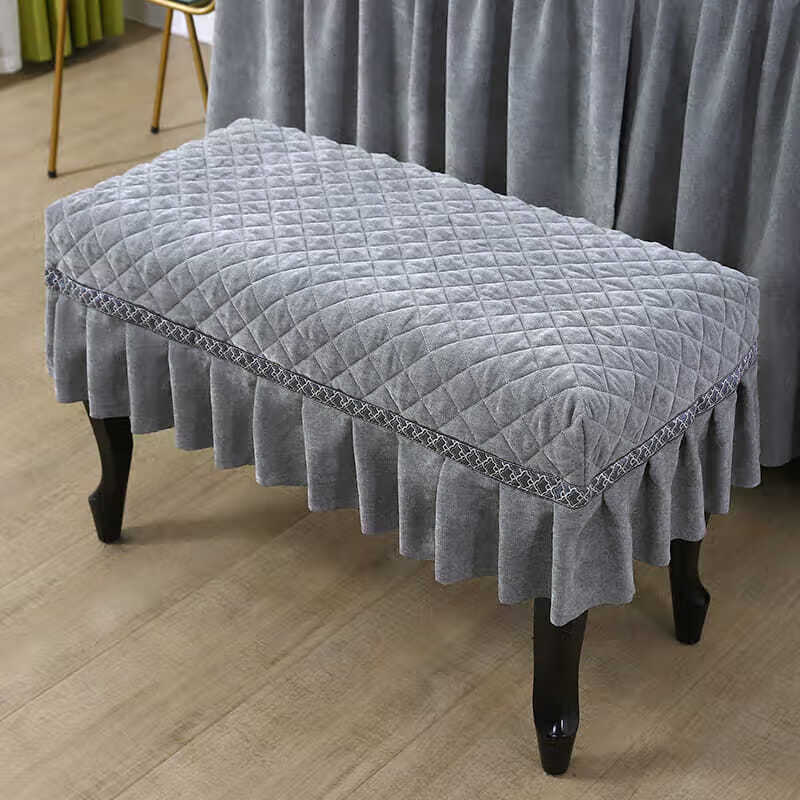 钢琴罩轻奢简约高档北欧风 立式钢琴罩欧式全罩布艺中开钢琴套防滑加