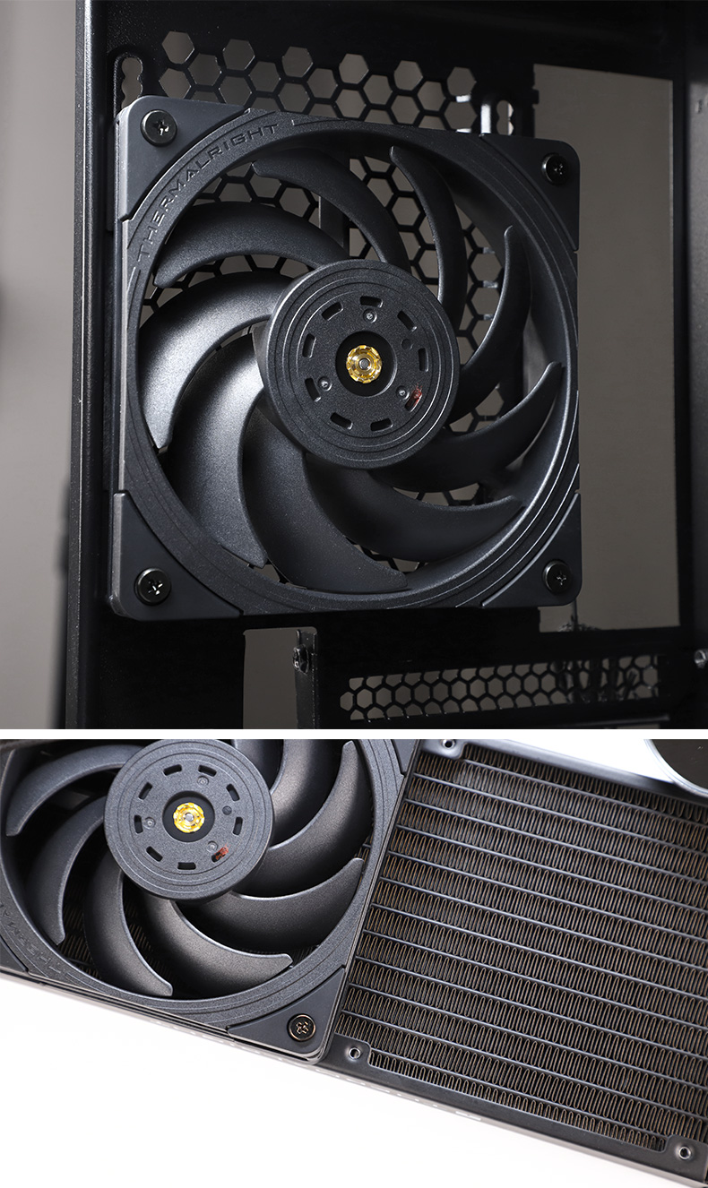 tl-b12 w 机箱电脑风压温控pwm水冷排风冷散热器12cm 风扇 b12白 全新