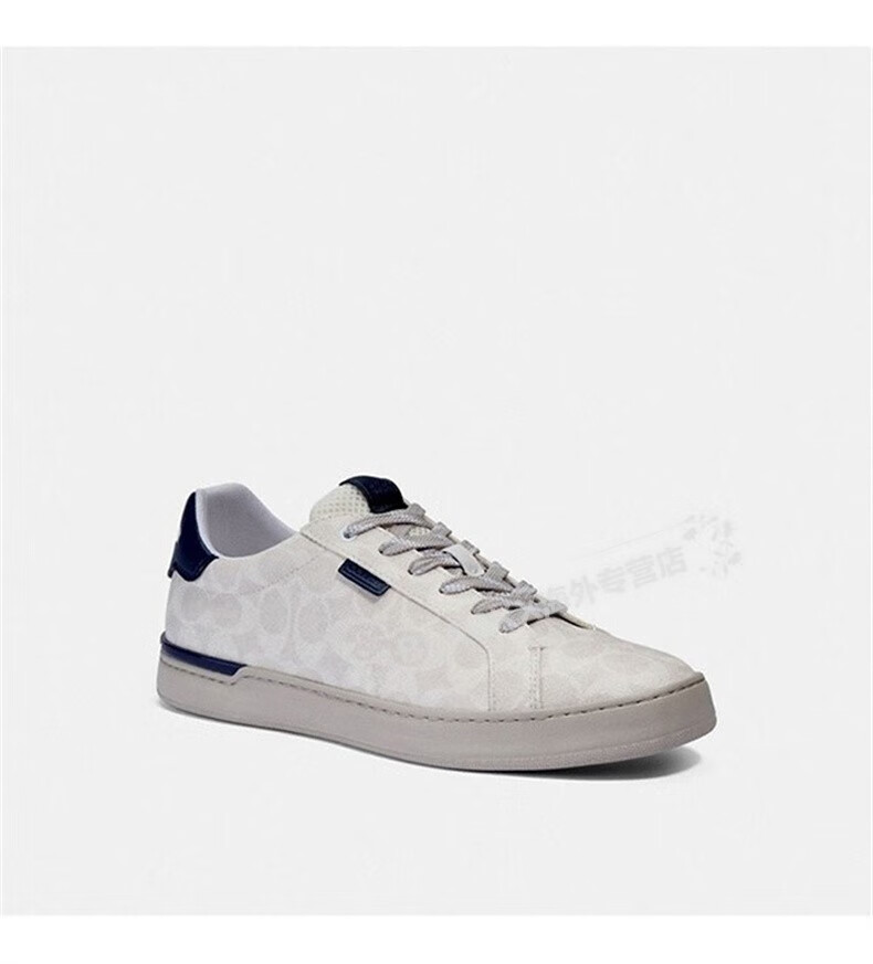 coach男鞋lowline经典老花复古低帮耐磨舒适休闲鞋男子时尚潮流板鞋
