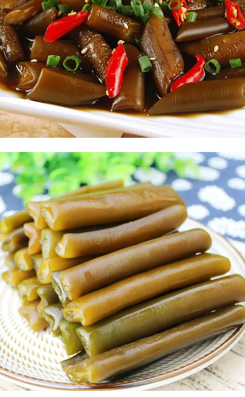 官方旗舰统力海笋干货海茸丝海藻南极冰笋海松茸海龙筋凉拌菜即食500g