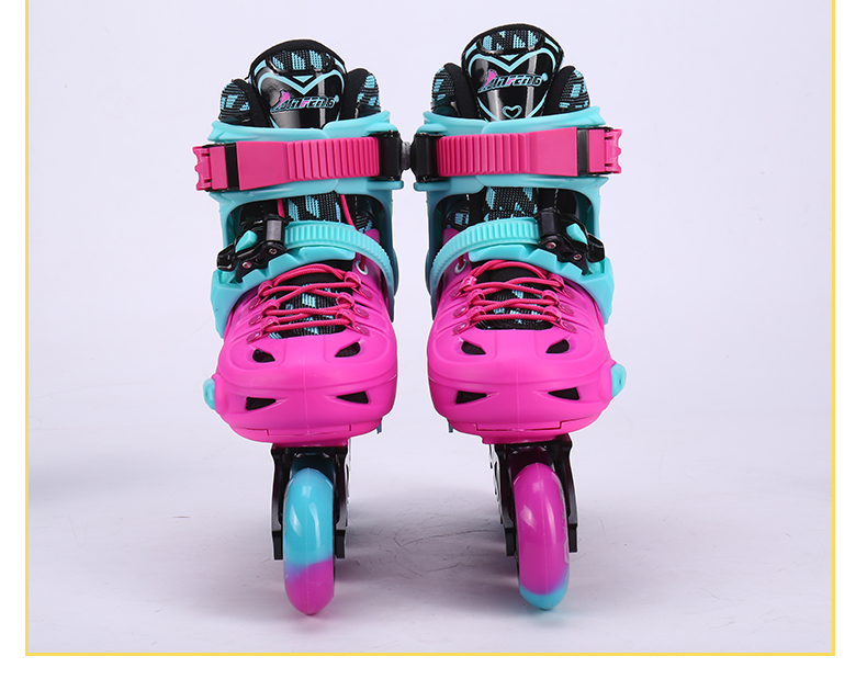 金峰轮滑鞋gt6初学款金峰溜冰鞋儿童全套装可调轮滑鞋小孩男女中大童